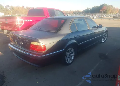 2001 BMW 740Il z USA, uszkodzony, nr VIN WBAGH83481DP20223